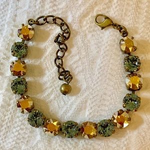 Indian Sapphire & Metallic Sunshine Bracelet